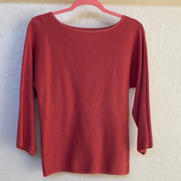 Charter Club Coral Knit Top - Picture 1 of 4